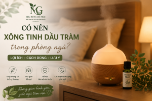 có nên xông tinh dầu tràm trong phòng ngủ