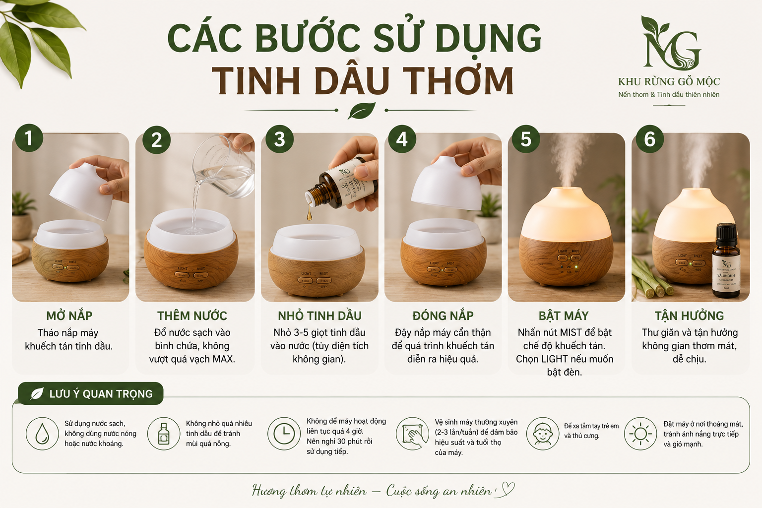 cách sử dụng tinh dầu thơm