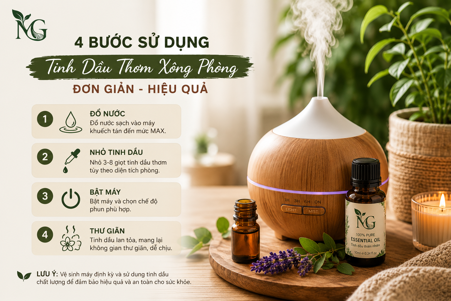 tinh dầu thơm xông phòng