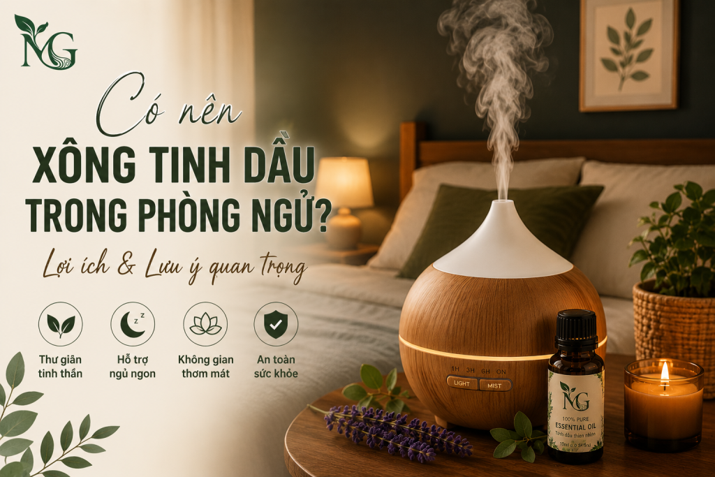 có nên xông tinh dầu trong phòng ngủ bằng máy khuếch tán